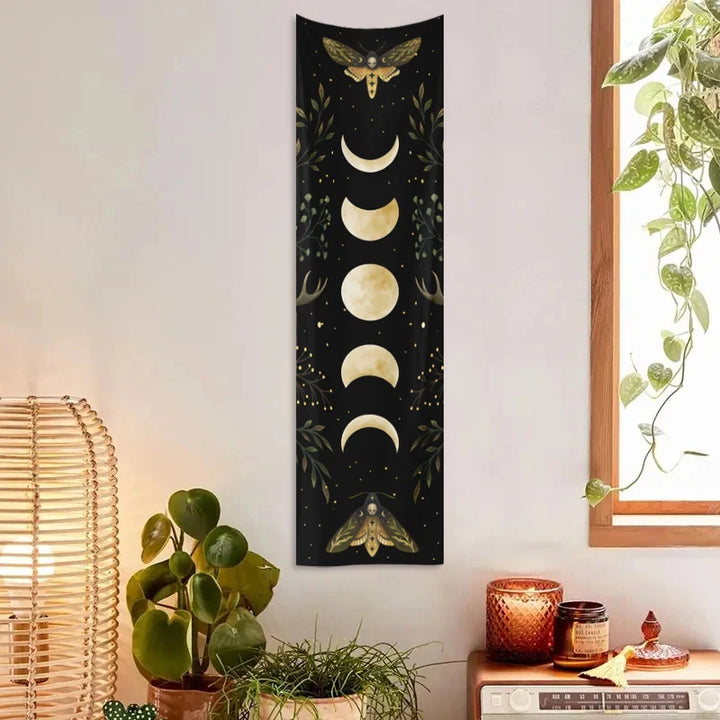 Moth Moon Phase Wall Decor