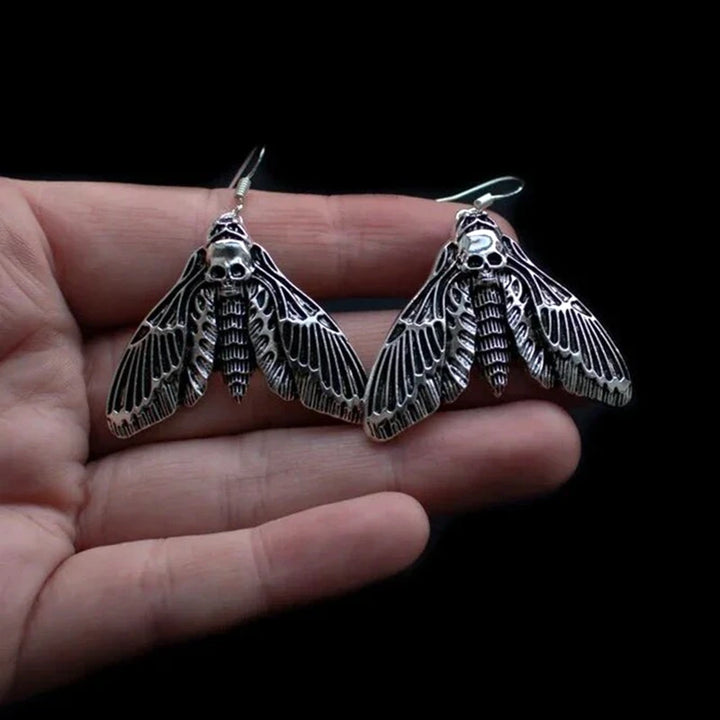 Moth Silver Earrings
