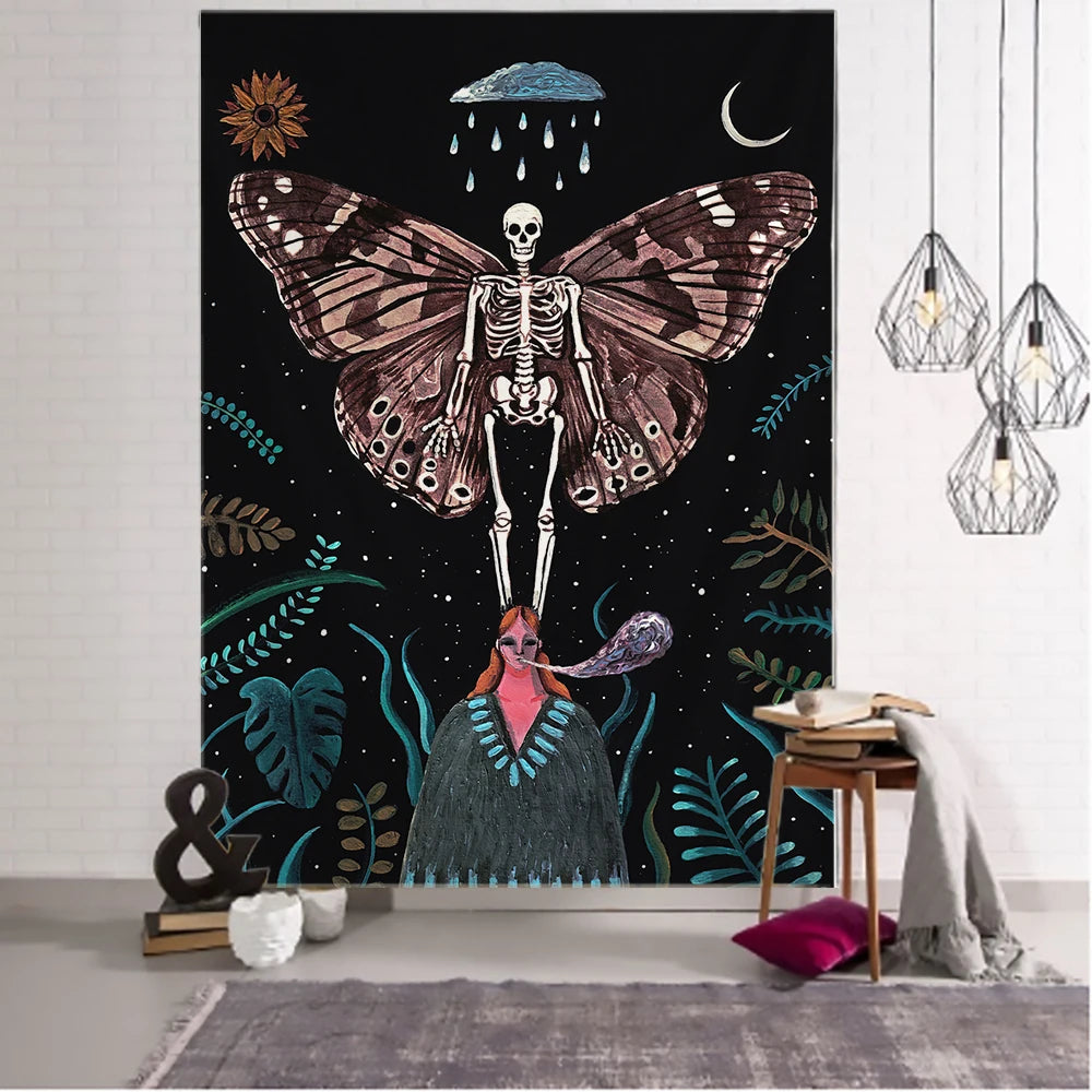 Moth Skeleton Tapestry