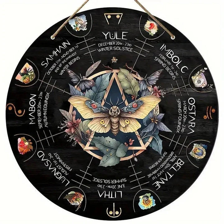 Moth Wheel of The Year Pagan Calendar