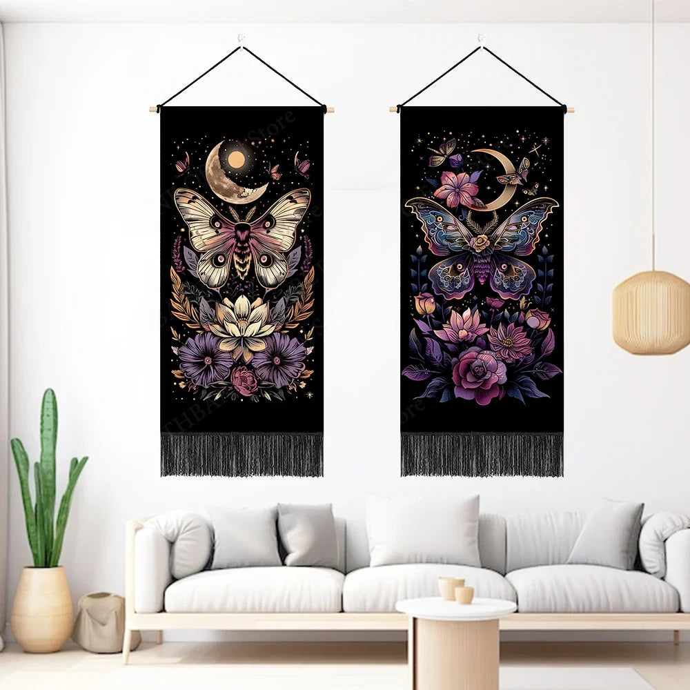 Moth Witchy Wall Banner