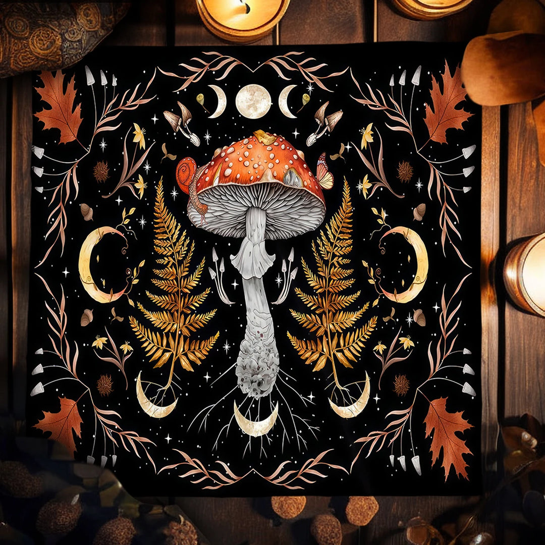 Mushroom Floral Altar Cloth