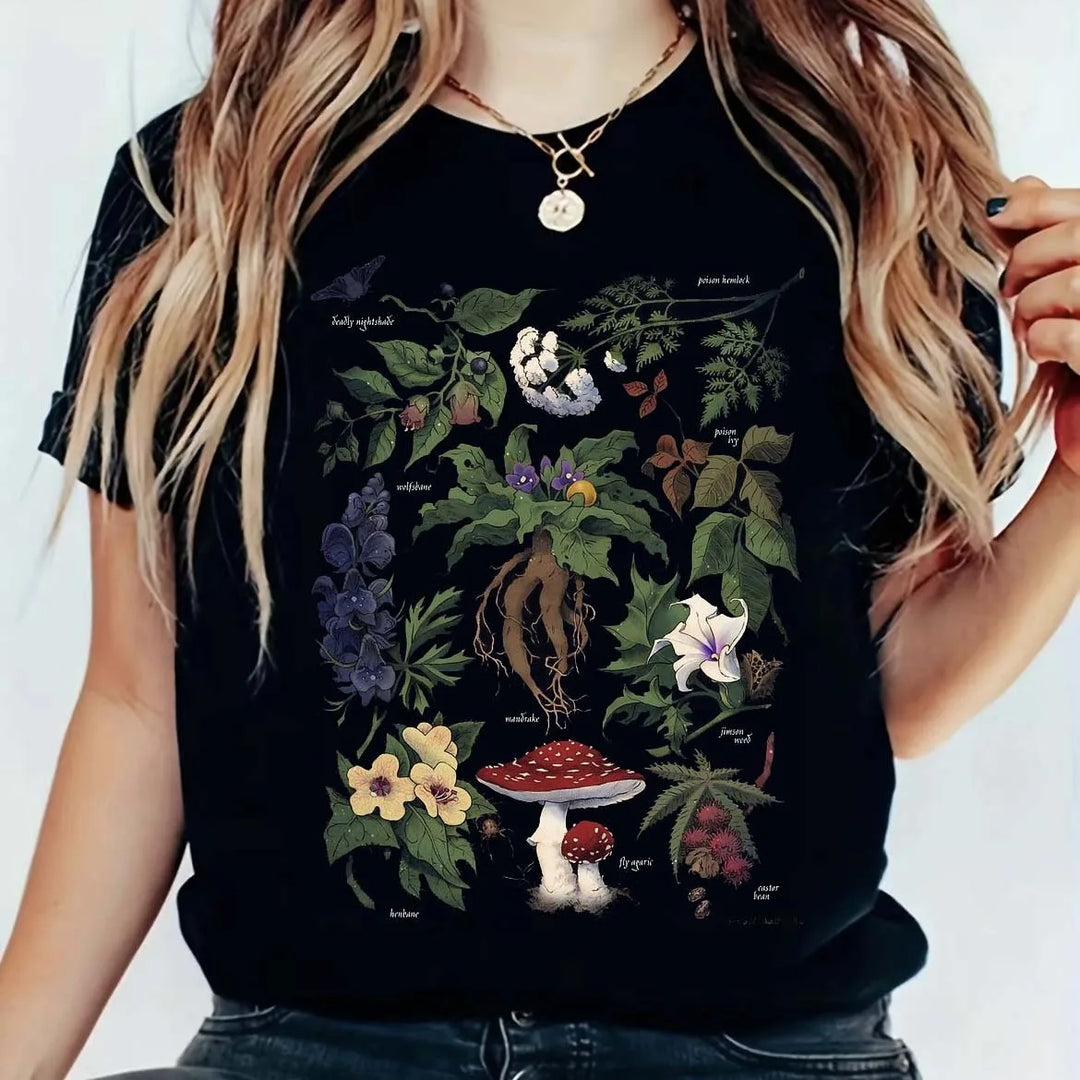 Mushroom Floral T-Shirt