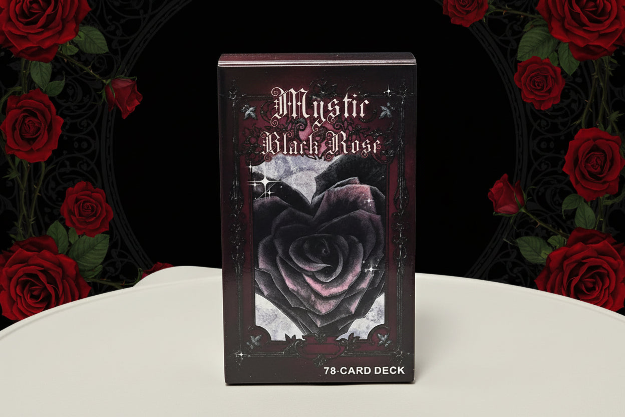 thumbnail image 2 of Tarot Card Deck, 78 Tarot Cards, Beginner Tarot Deck, Red Rose Tarot Deck Divination Cards Tarot Gift 2 of 12