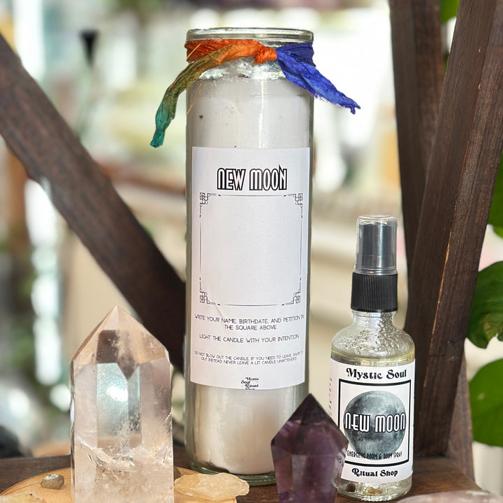 New Moon Ritual Candle