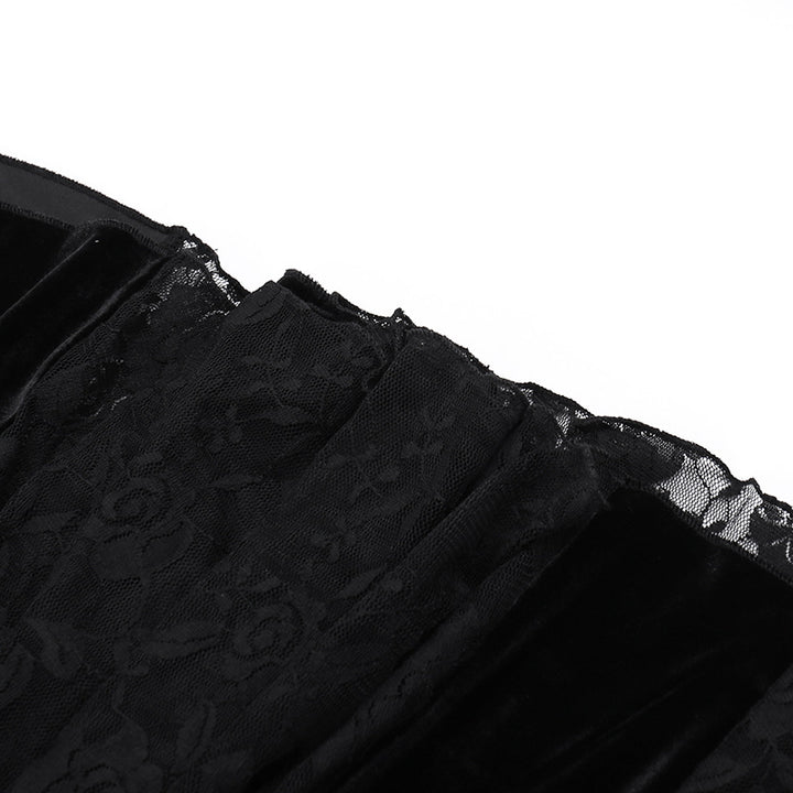 Velvet Floral Lace Dress