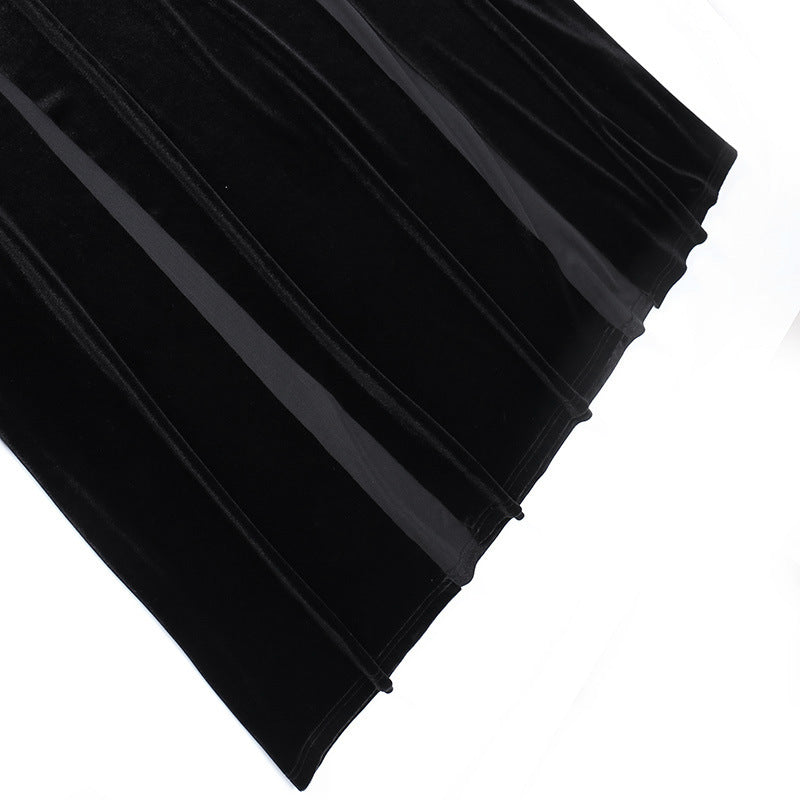 Gothic Lace Velvet Dress