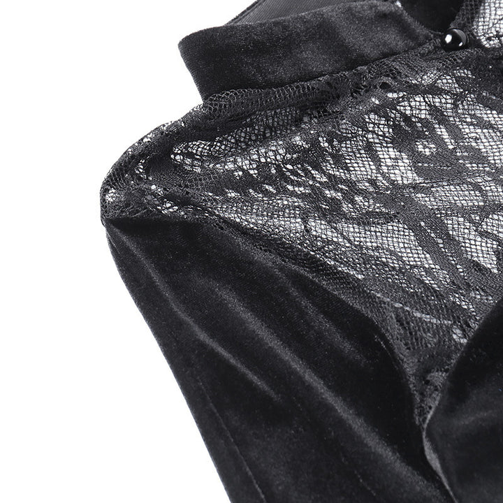 Gothic Lace Velvet Dress