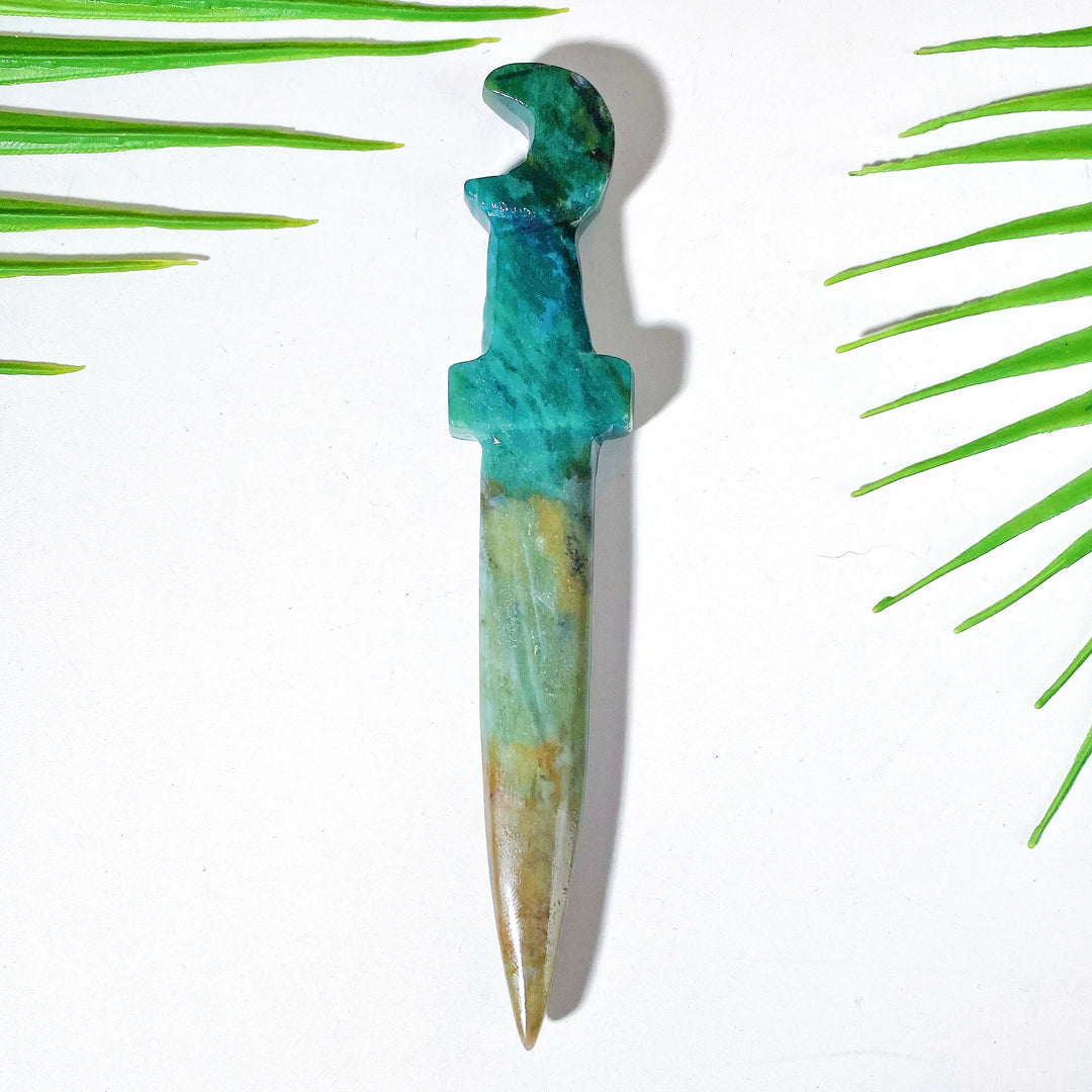 Ocean Jasper Crystal Athame