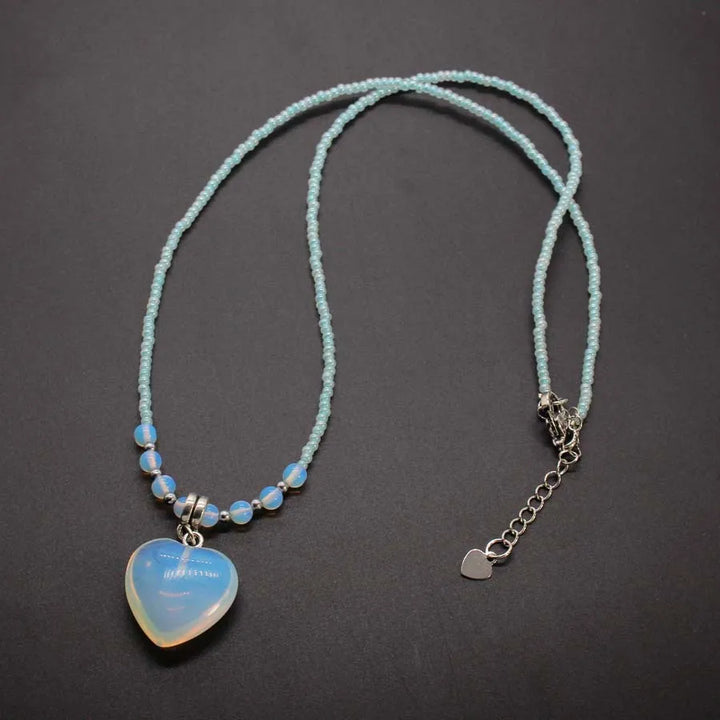 Opalite Heart Necklace
