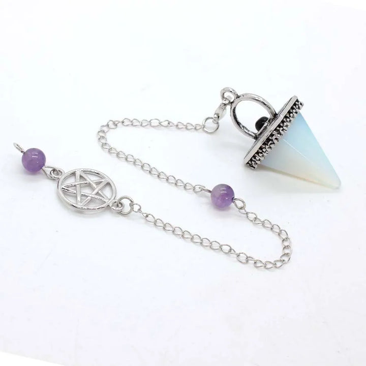 Opalite Pentacle Pyramid Pendulum