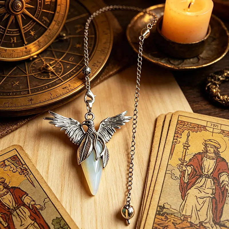 Opalite Phoenix Pendulum