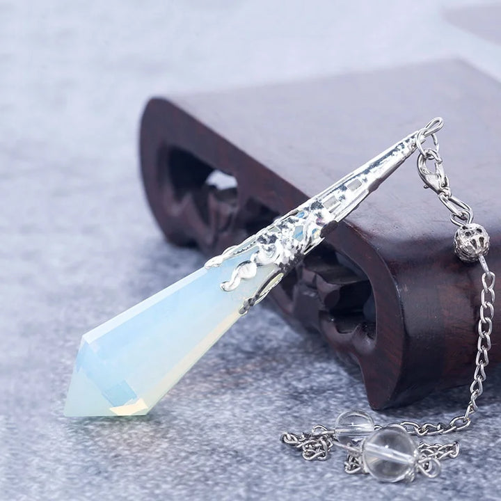 Opalite Silver Pendulum