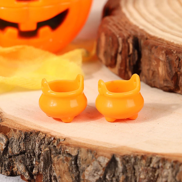 Orange Mini Witch Cauldrons