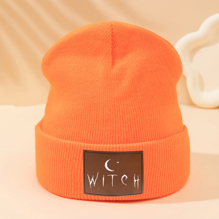 Orange Witch Beanie Hat