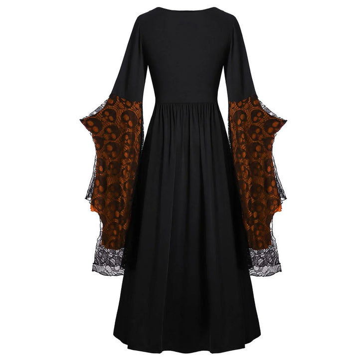 Orange Witch Halloween Dress Costume - Back
