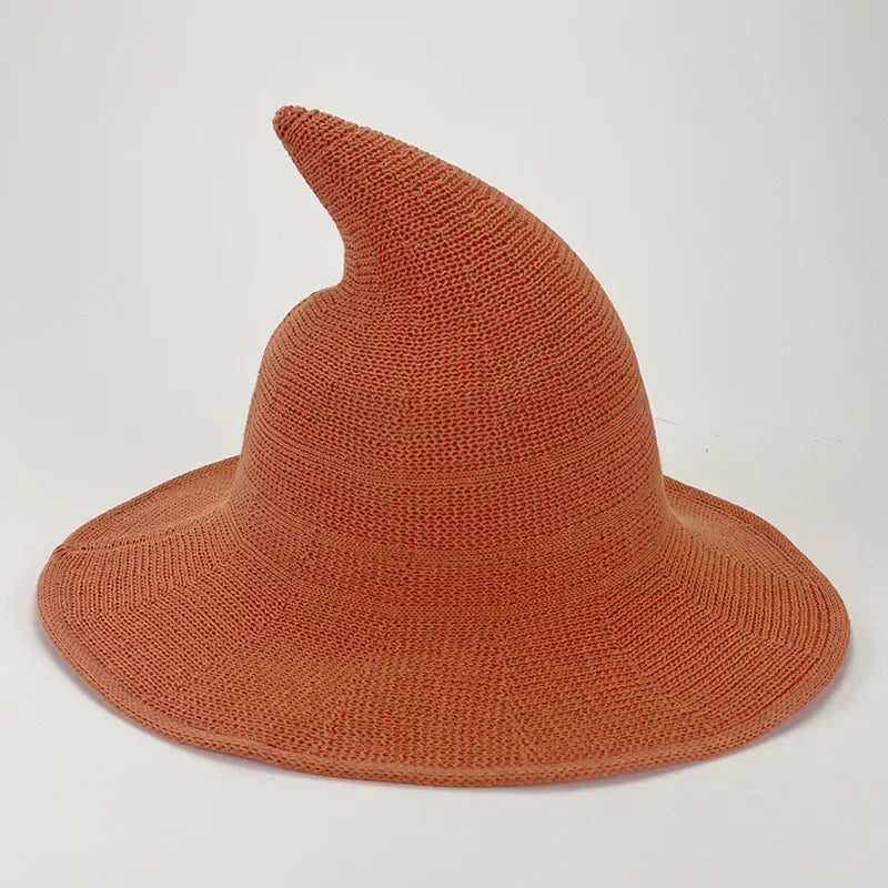 Orange Wool Witch Hat
