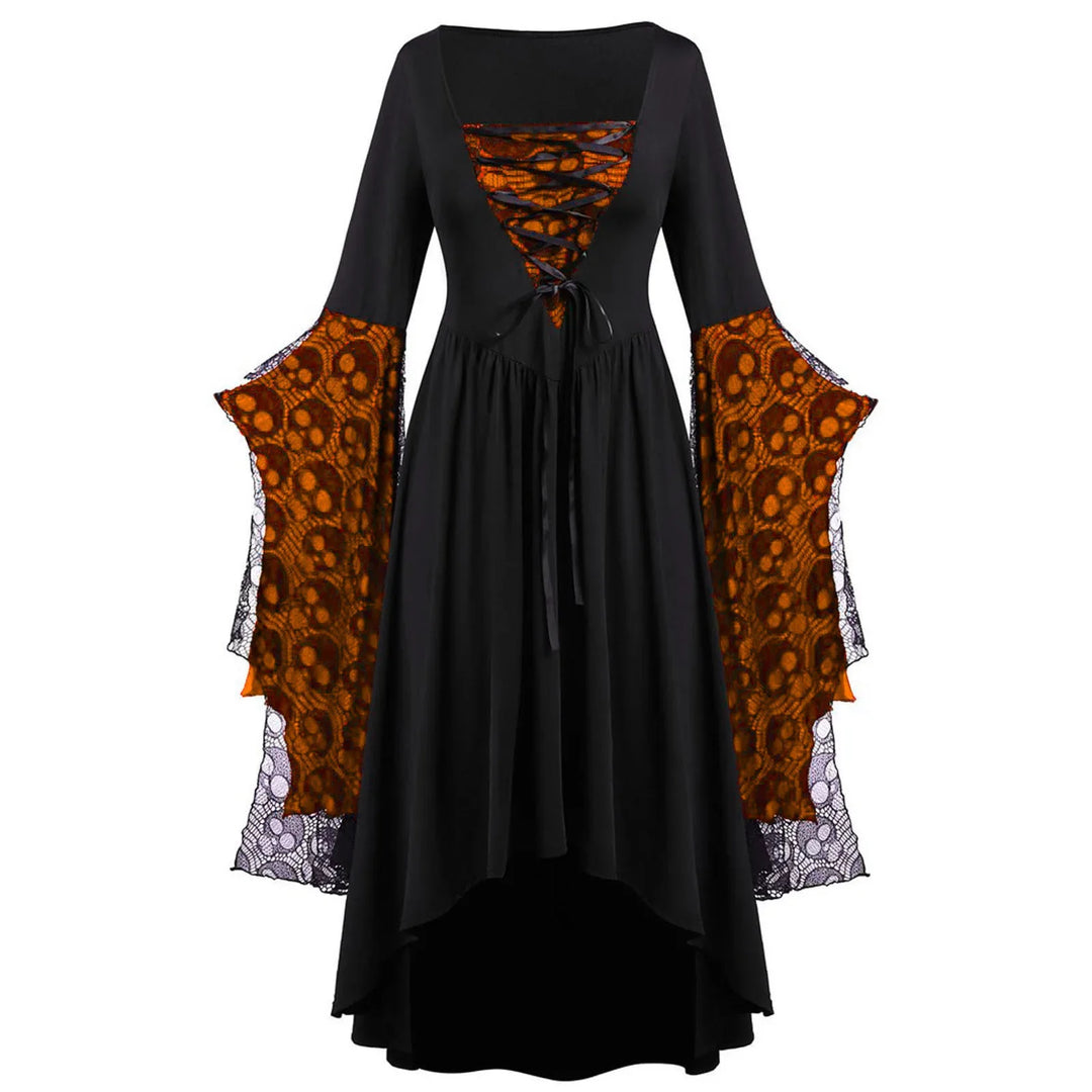 Orange and Black Witch Halloween Costume