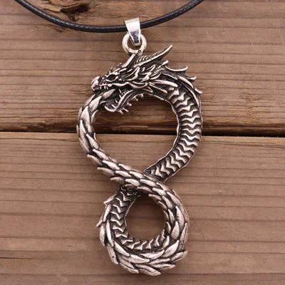 Ouroboros Dragon Copper Necklace