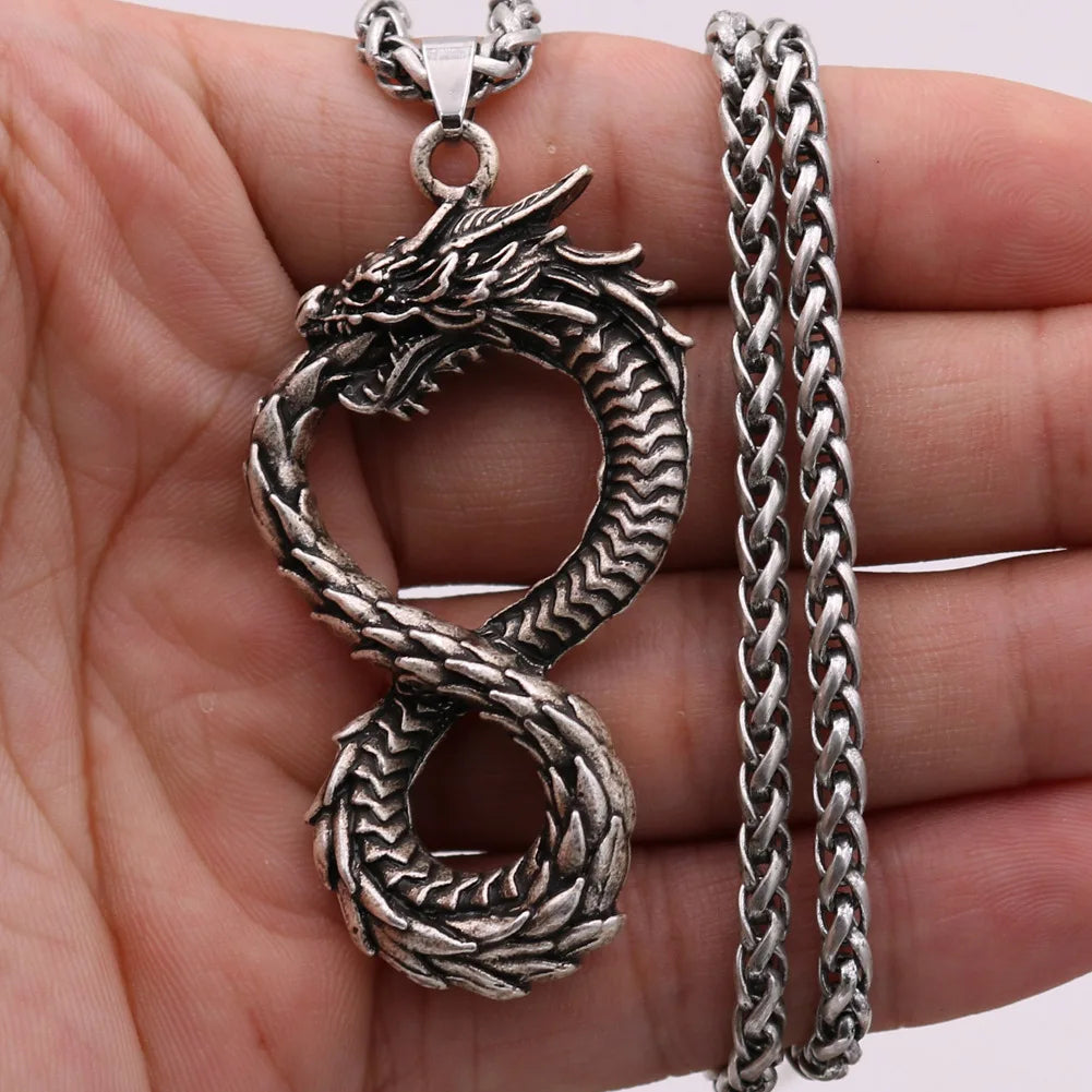 Ouroboros Dragon Necklace