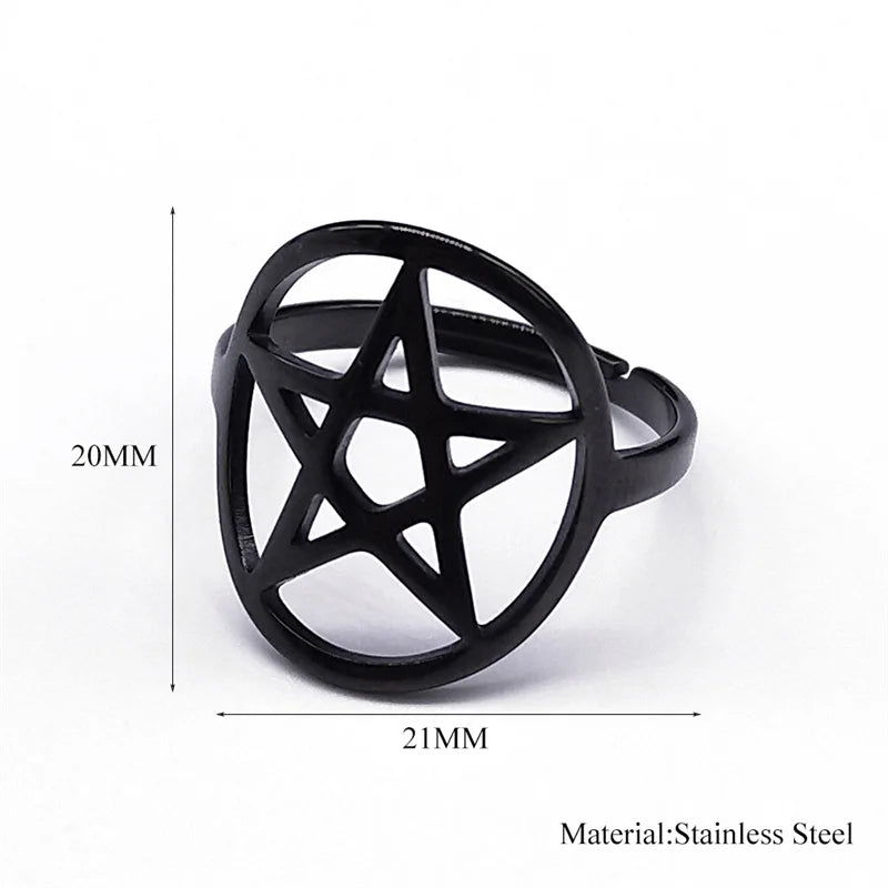 Pentacle Adjustable Ring