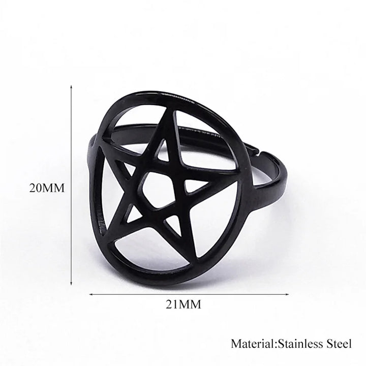 Pentacle Adjustable Ring
