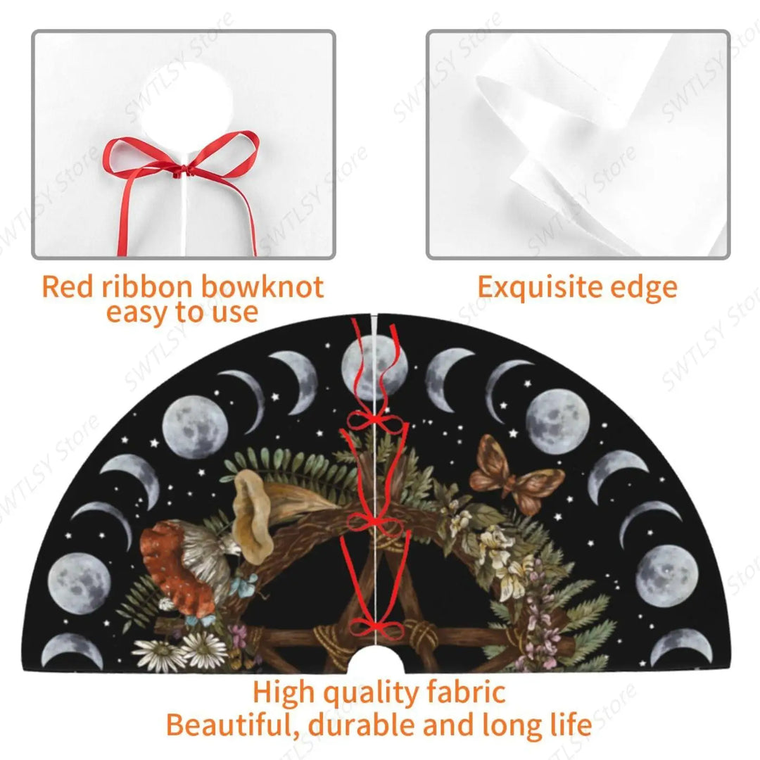 Pentacle Christmas Tree Skirt
