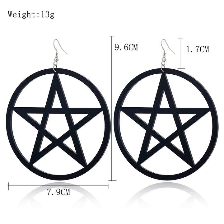 Pentacle Earrings