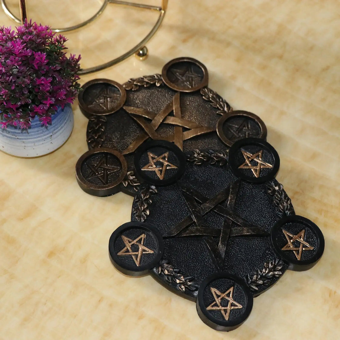 Pentacle Tea Light Candle Holders