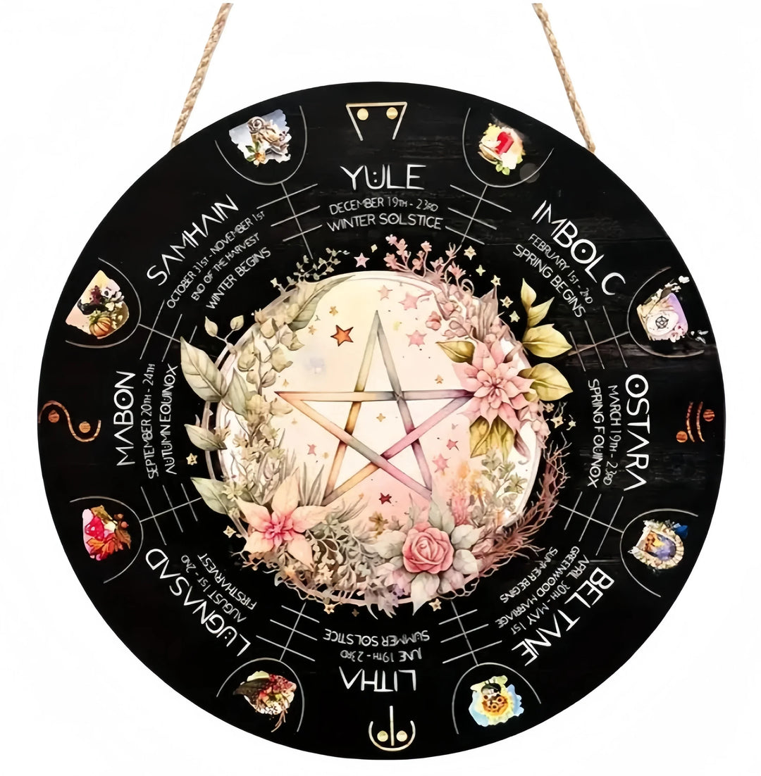 Pentacle Wheel of The Year Pagan Calendar