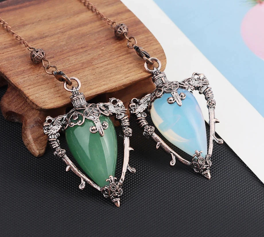 Pentacle Witch Crystal Pendulums