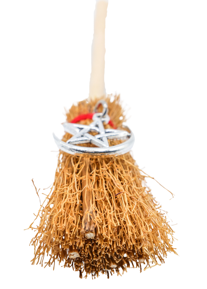 Pentacle Witch Mini Broom