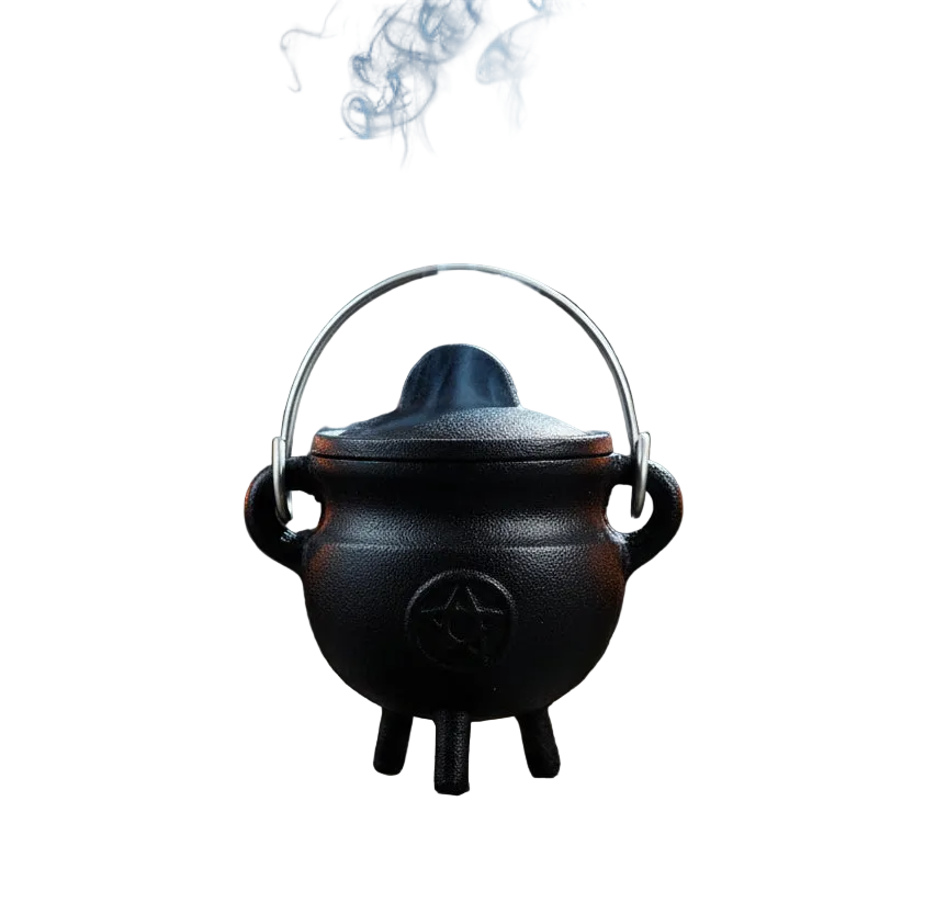 Pentagram Cast Iro Cauldron