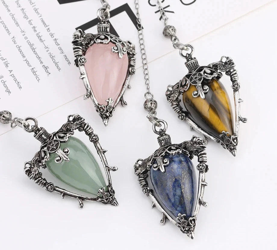 Pentagram Crystal Pendulums
