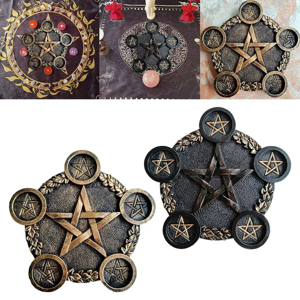 Pentagram Tea Light Candle Holder