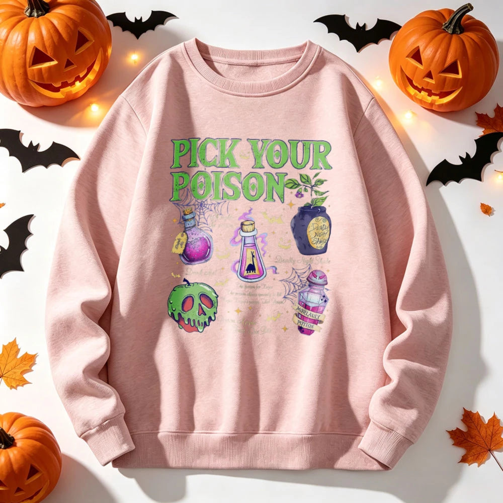 Pick Your Poison Pink Sweatshirt