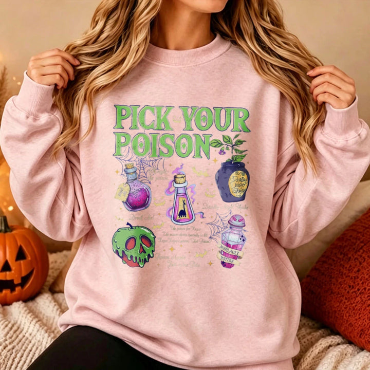 Pick Your Poison Sweatshirt - Pink
