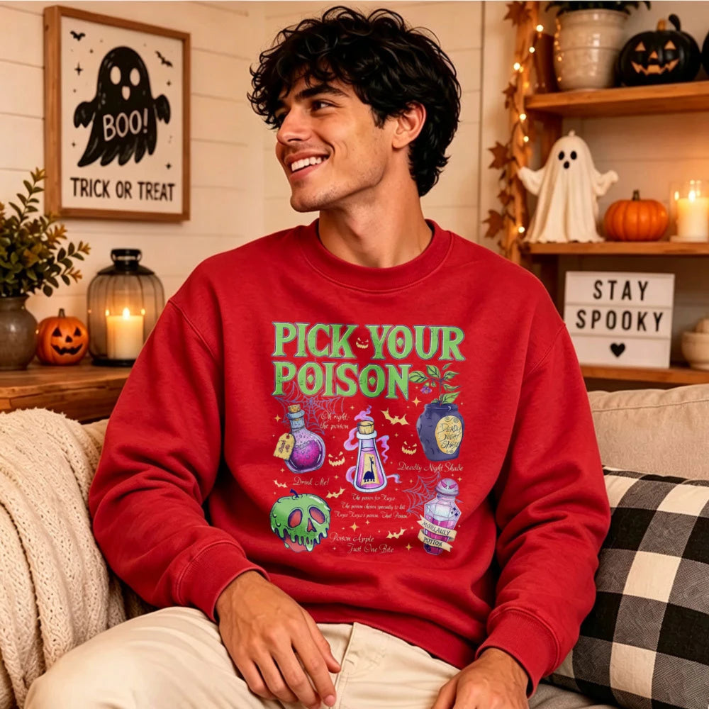 Pick Your Poison Sweatshirt - Red