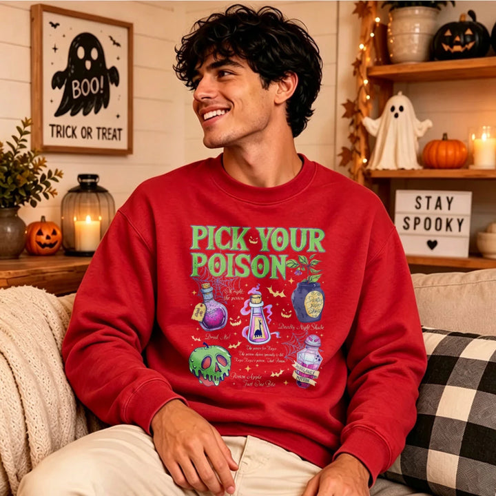 Pick Your Poison Sweatshirt - Red