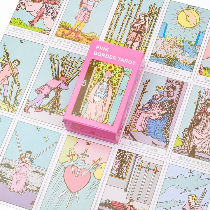 Pink Rider Waite Tarot Deck