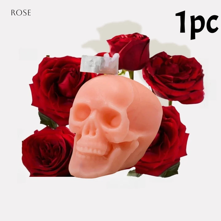 Pink Skull Candles
