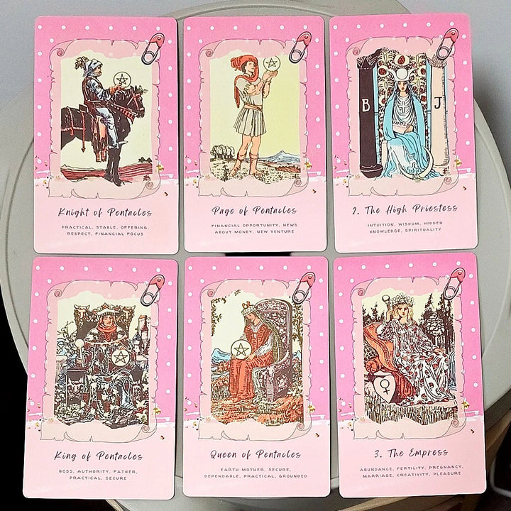 Pink Rider Waite Tarot