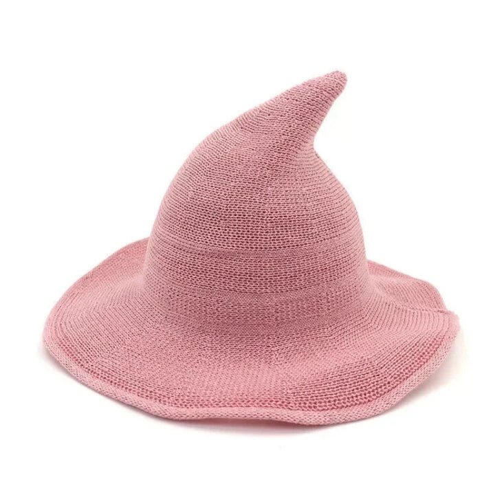 Pink Wool Witch Hat