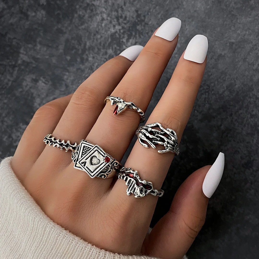 Playing Card Ring Set
