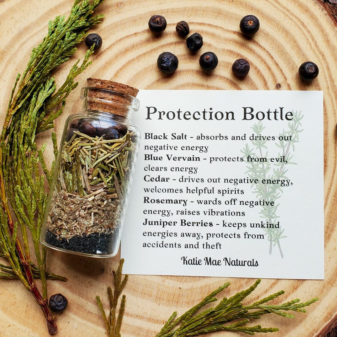 Protection Herbal Spell Bottle