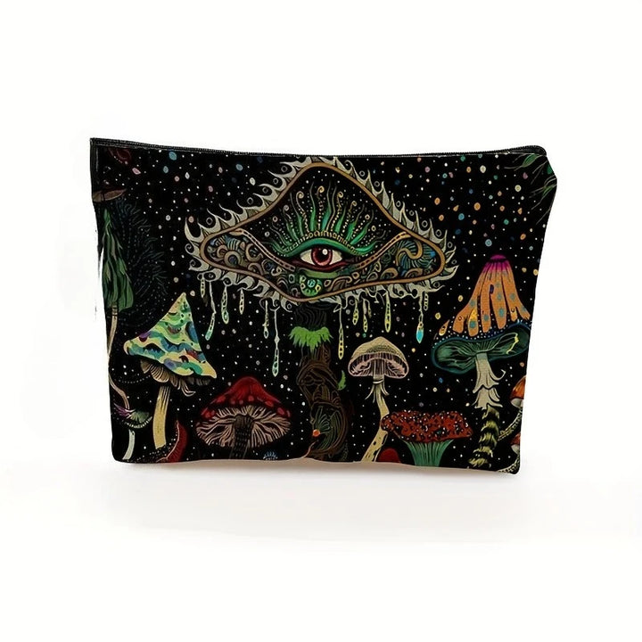 Psychedelic Mushroom Makeup Bag