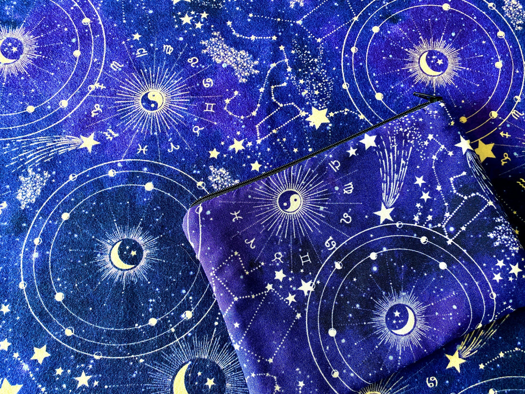 Purple Astrology Moon Tarot Bag