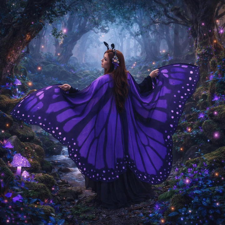 Purple Butterfly Cape
