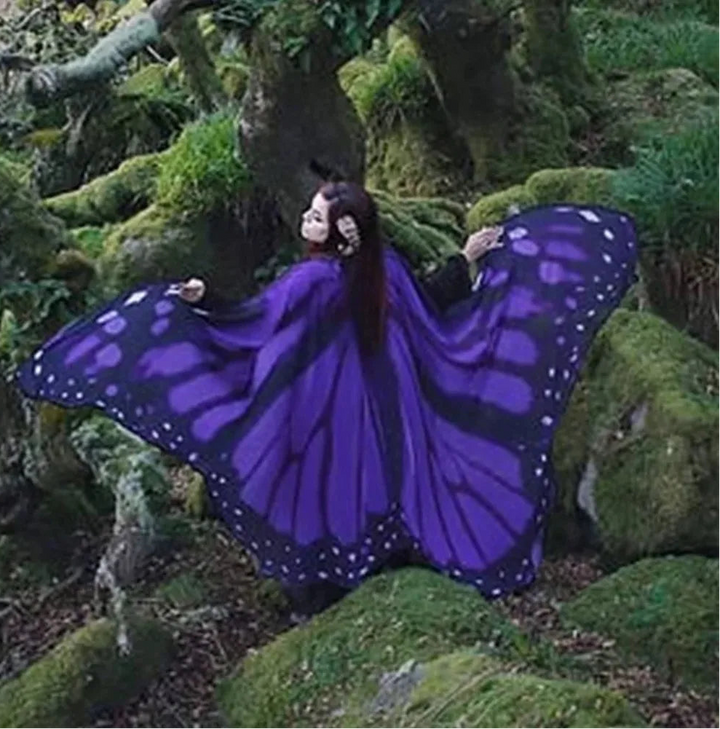 Purple Butterfly Capes | Festival Wear