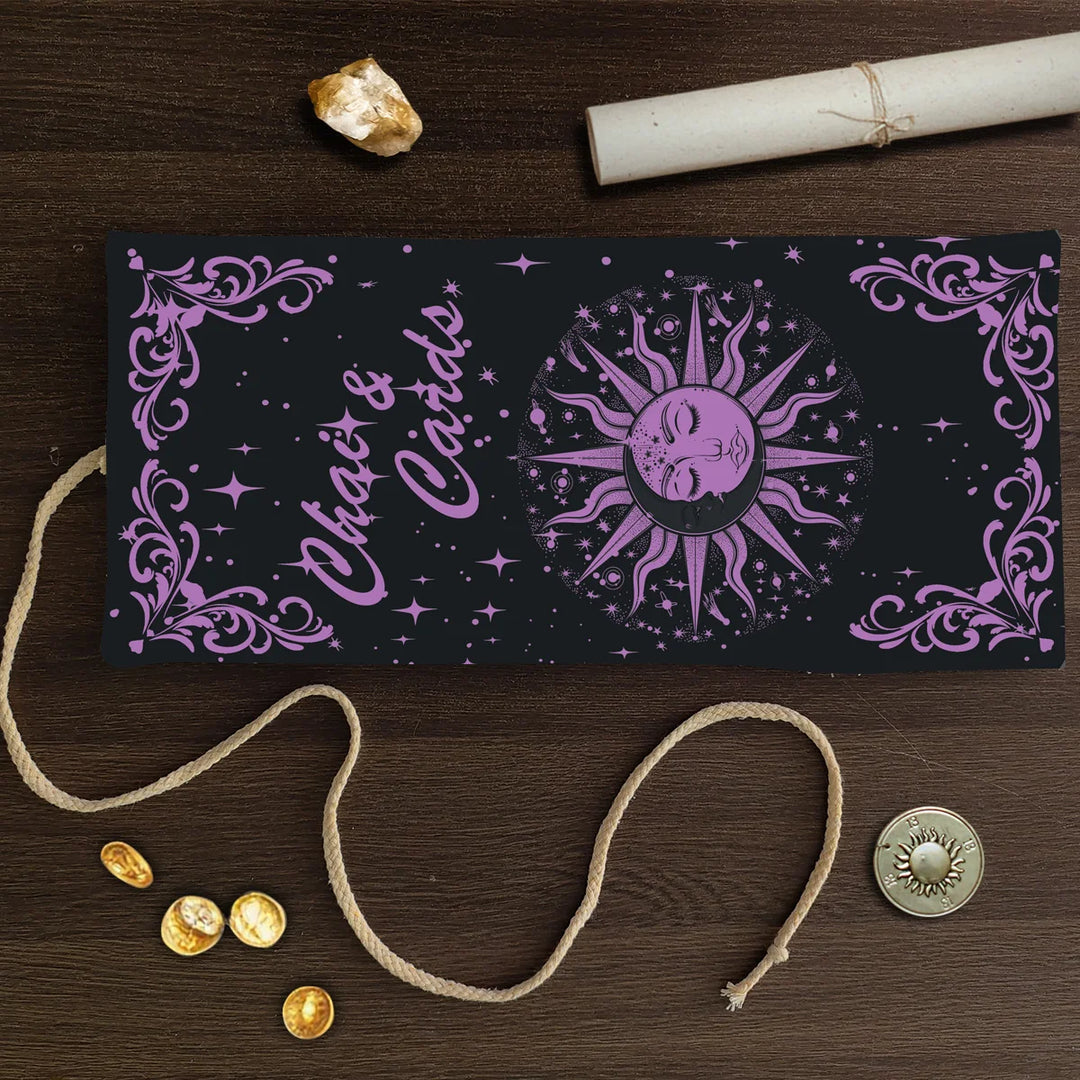 Purple Moon Sun Tarot Storage Bags